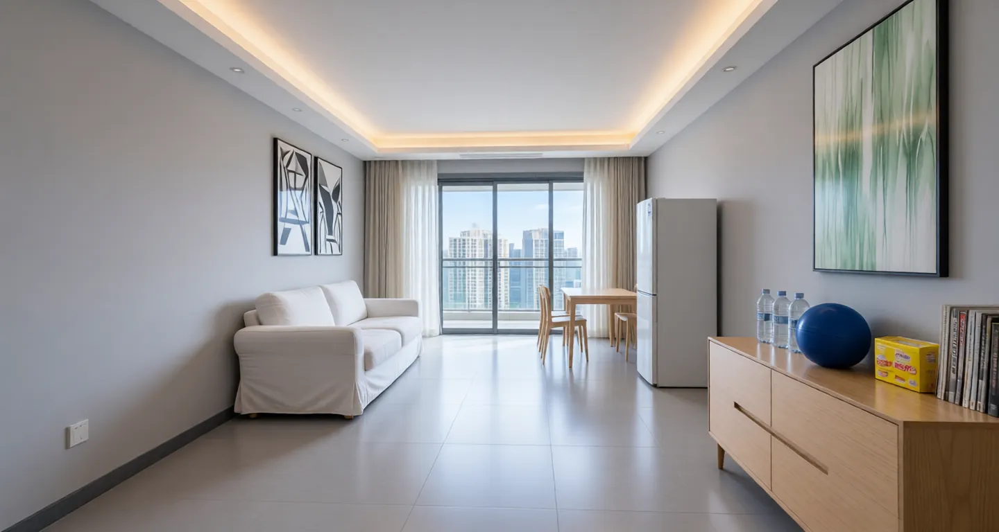 Room type: livingroom Apartment for rent in Nanjing - Yanxi Terrace Area A - Photo 1