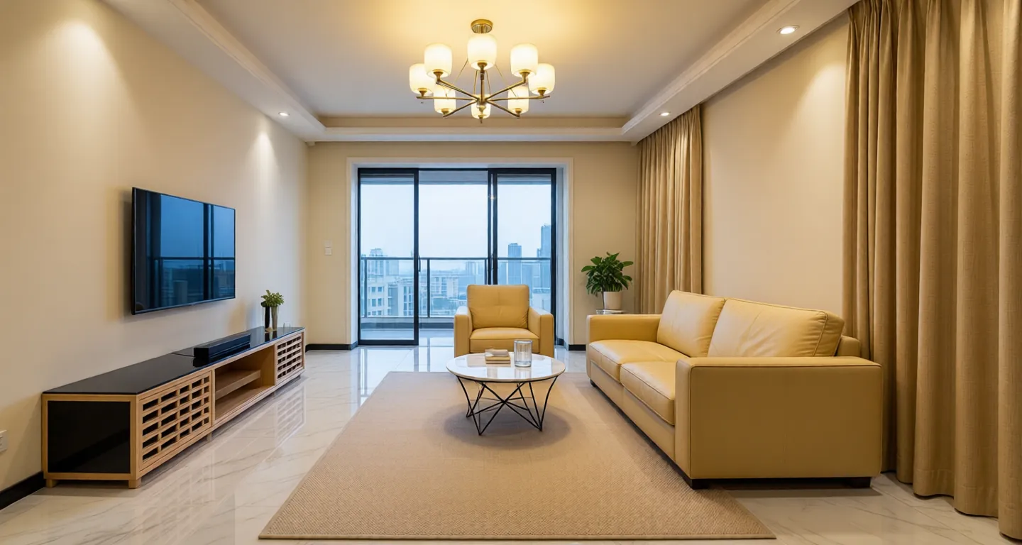Room type: livingroom Apartment for rent in Nanjing - Greenland Jade Radiance - Photo 1