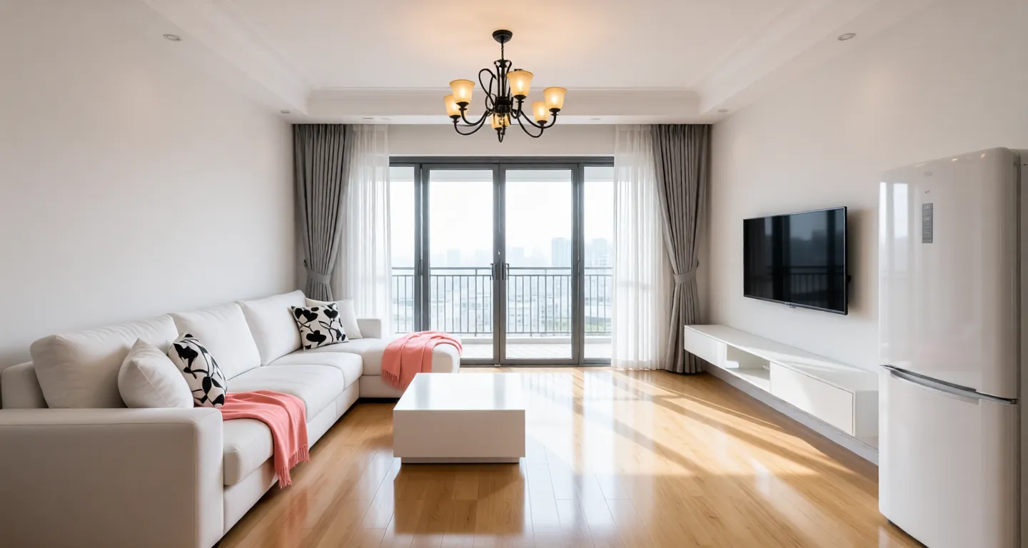 Room type: livingroom Apartment for rent in Nanjing - Vanke Jinyu Lanwan - Photo 1