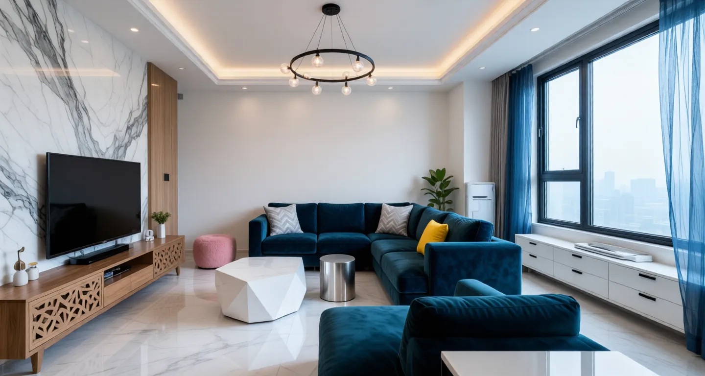 Room type: livingroom Apartment for rent in Nanjing - Swan Castle Garden - Photo 1