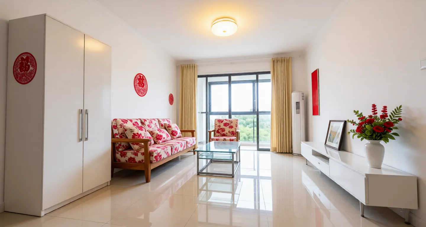 Room type: livingroom Apartment for rent in Nanjing - Fumin Lane - Photo 1