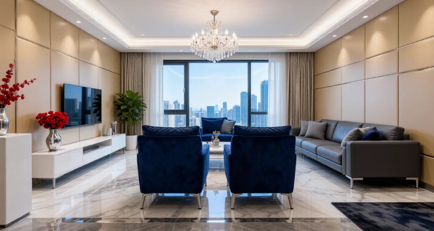 Room type: livingroom Apartment for rent in Nanjing - Evergrande Riverside - Photo 1