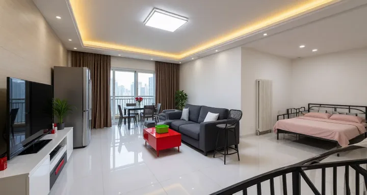 Room type: livingroom Apartment for rent in Nanjing - New City Jiulong Lake Phase II - Photo 1