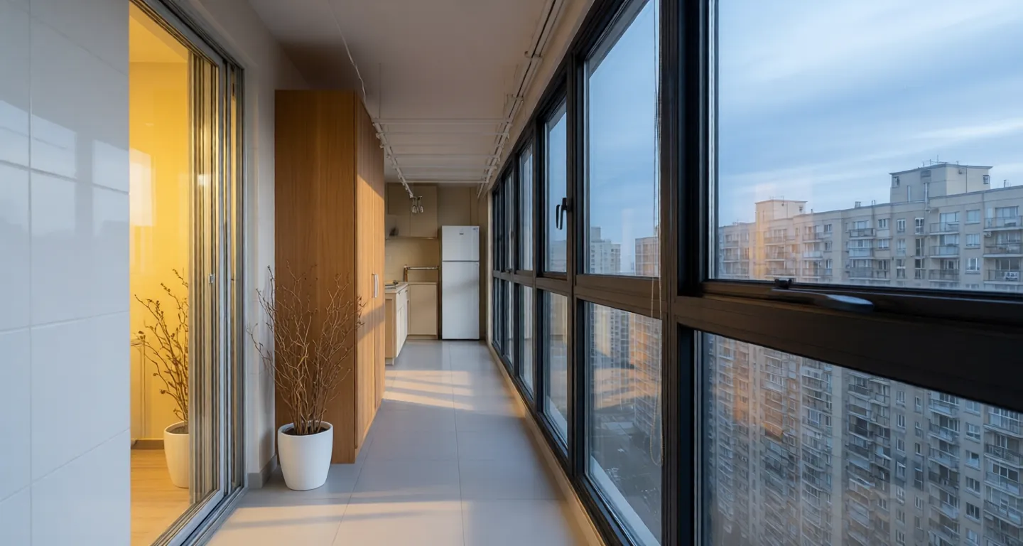Room type: balcony Apartment for rent in Nantong - Five Dragon Cloud Jade - Photo 1