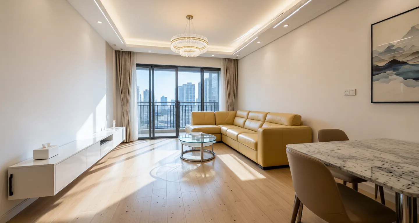 Room type: livingroom Apartment for rent in Nantong - Jiangyuan Riverside Avenue - Photo 1