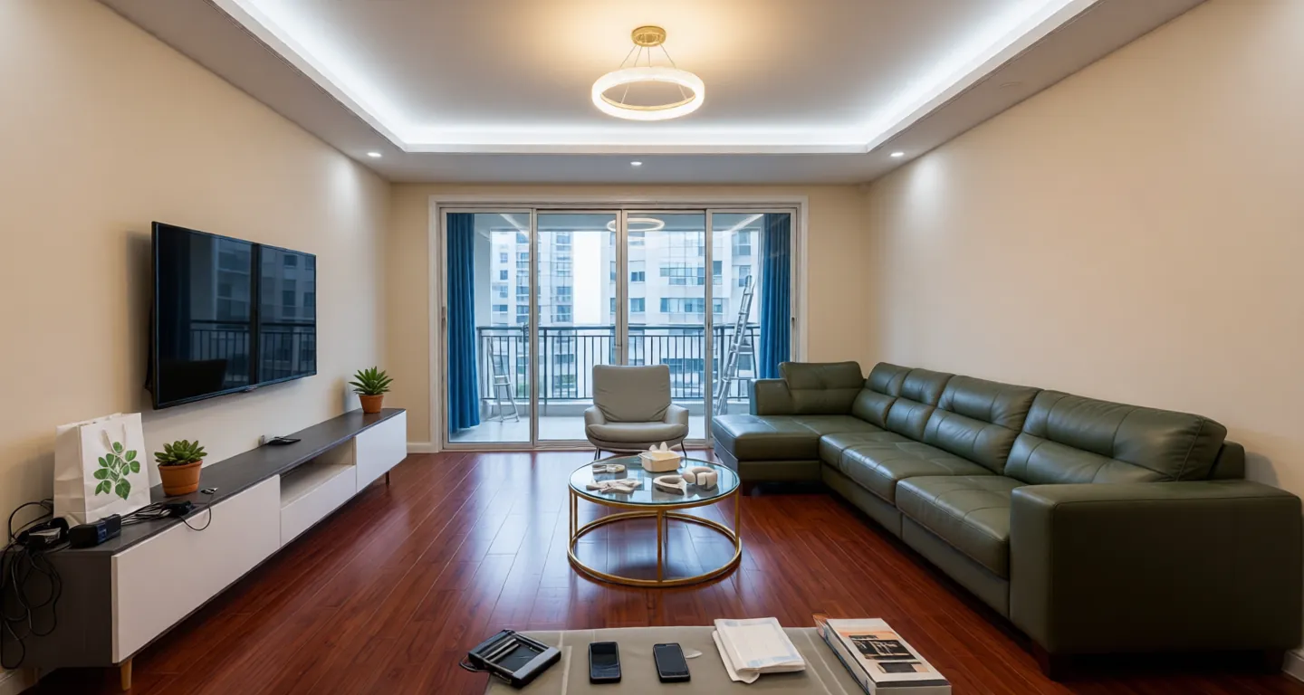 Room type: livingroom Apartment for rent in Nantong - Langshi Jinding Mingcheng - Photo 1