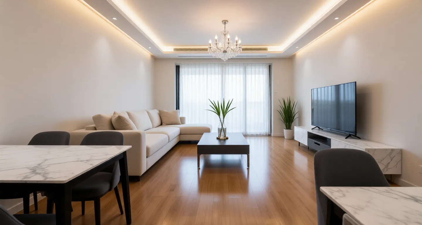 Room type: livingroom Apartment for rent in Nantong - Landsea Golden Summit City - Photo 1