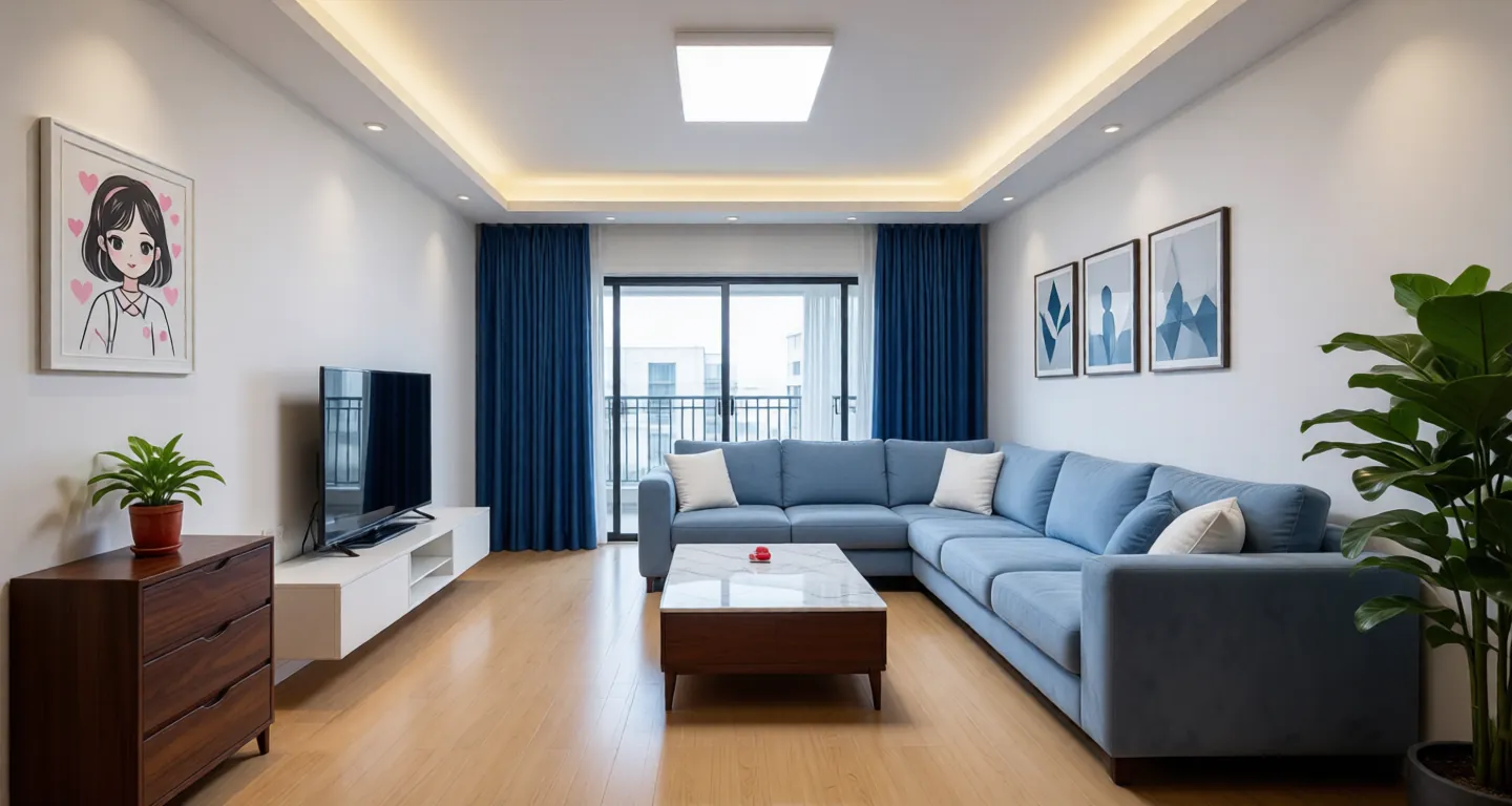 Room type: livingroom Apartment for rent in Nantong - Zhongchuang Metropolis - Photo 1