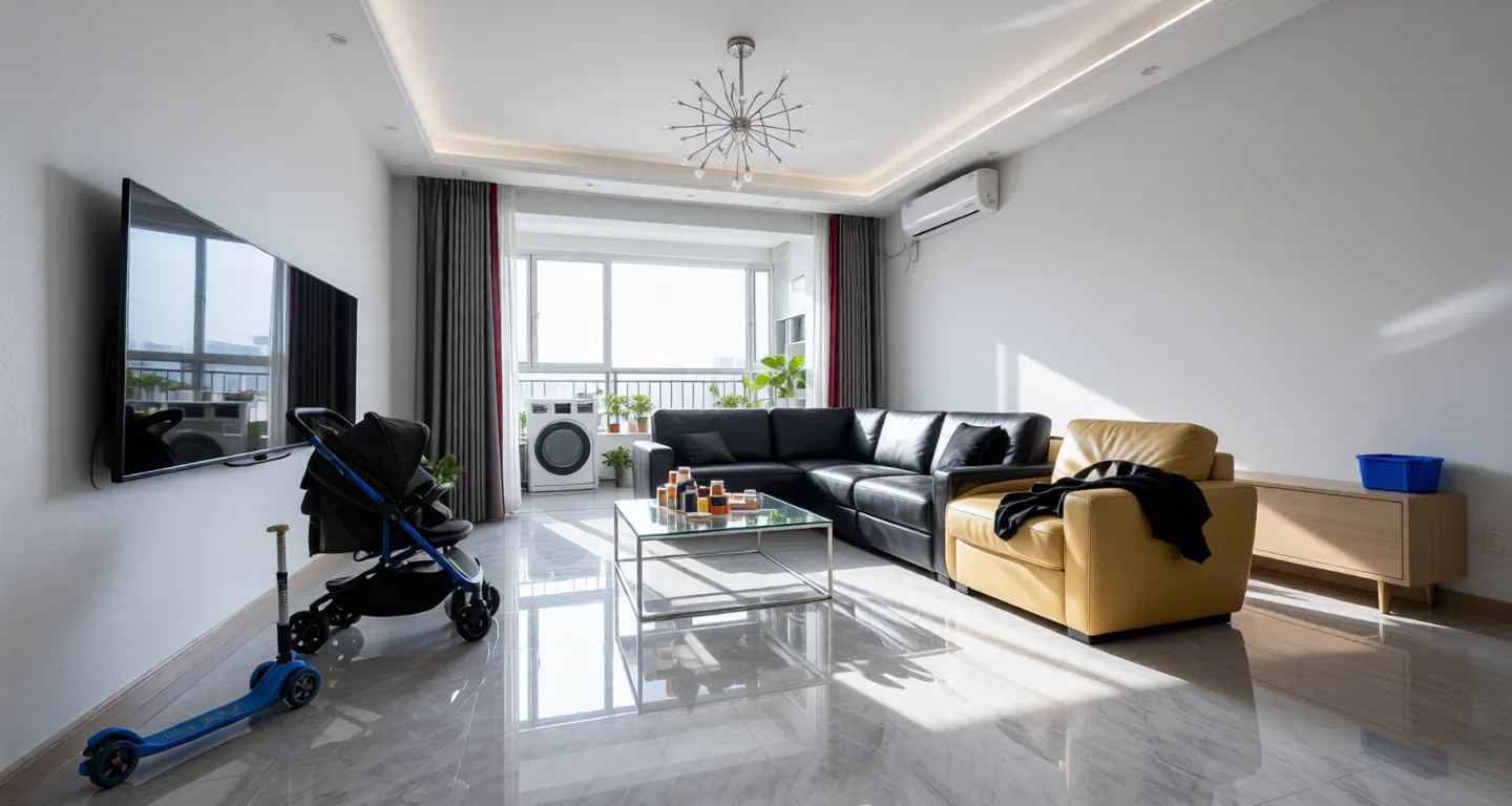 Room type: livingroom Apartment for rent in Nantong - Chongchuan Xingguangyu - Photo 1