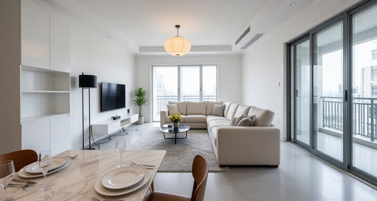 Room type: livingroom Apartment for rent in Nantong - Butterfly Lake Garden - Photo 1