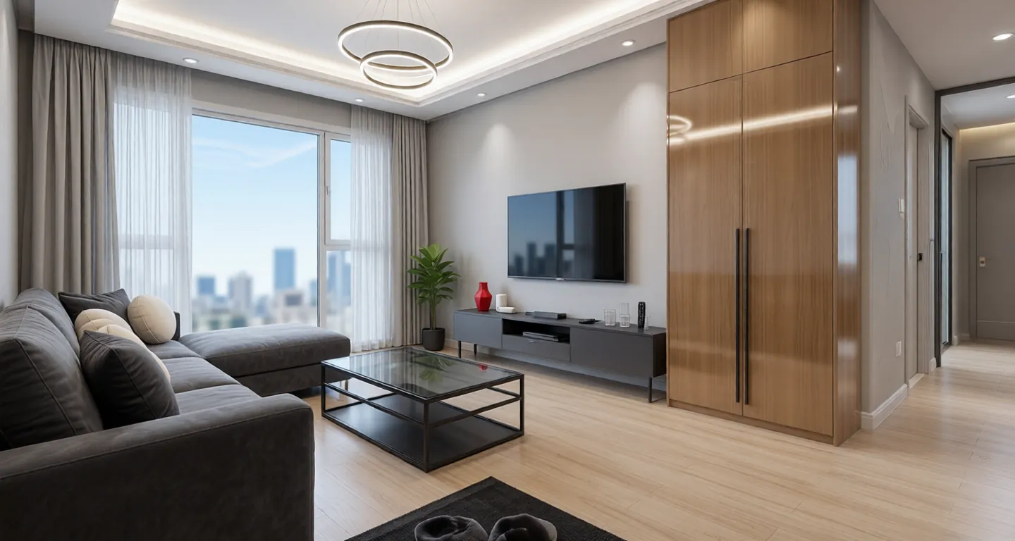 Room type: livingroom Apartment for rent in Nantong - Green Town · Morning Breeze and Moonlight - Photo 1