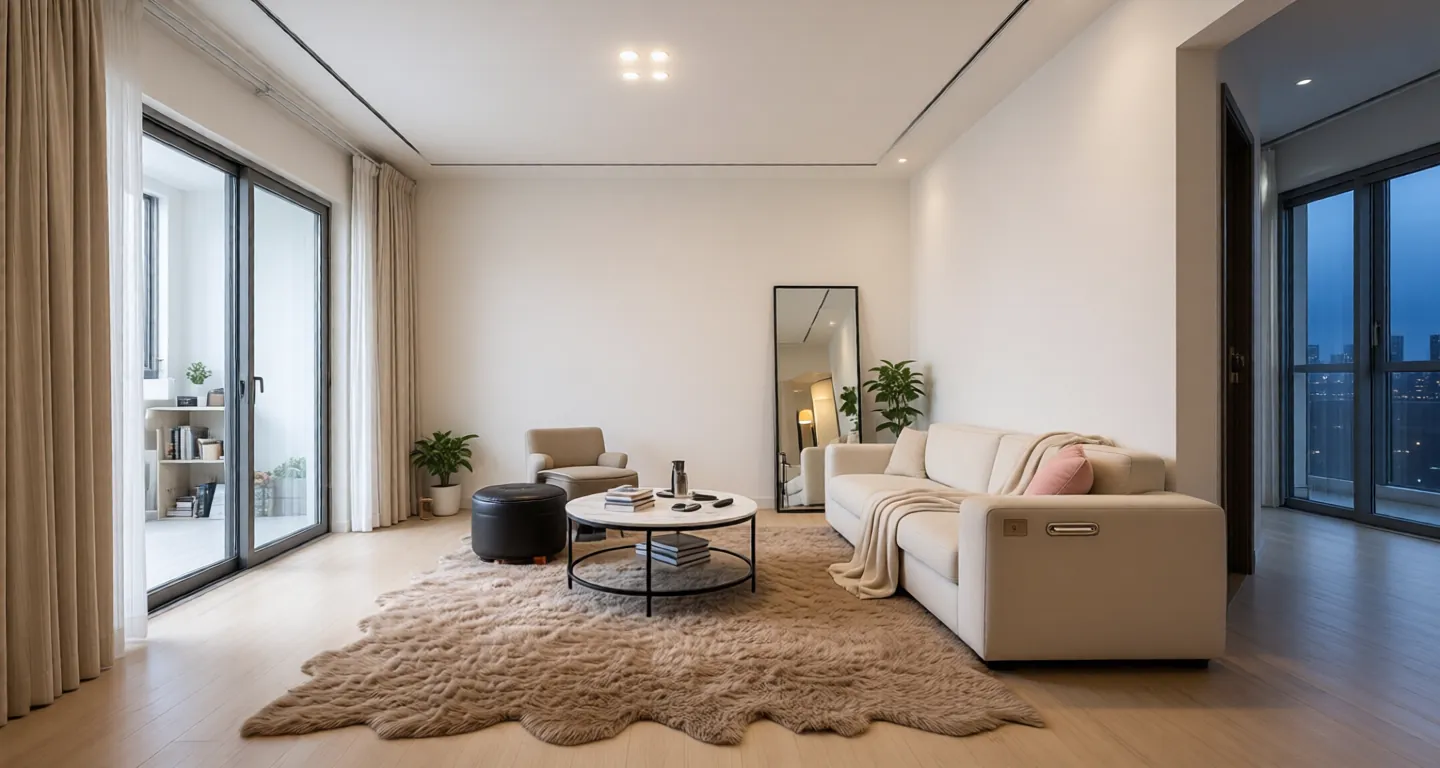 Room type: livingroom Apartment for rent in Nantong - Jiangyuan on Binjiang Avenue - Photo 1