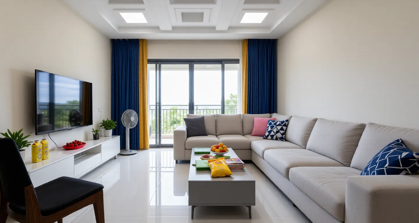 Room type: livingroom Apartment for rent in Nantong - R&F Hailing Mansion - Photo 1