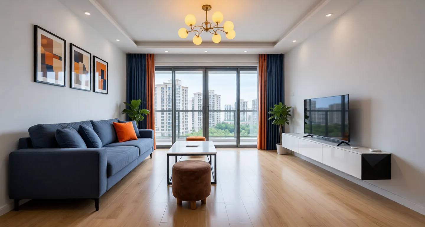 Room type: livingroom Apartment for rent in Nantong - Spring Breeze South Bank West Garden - Photo 1