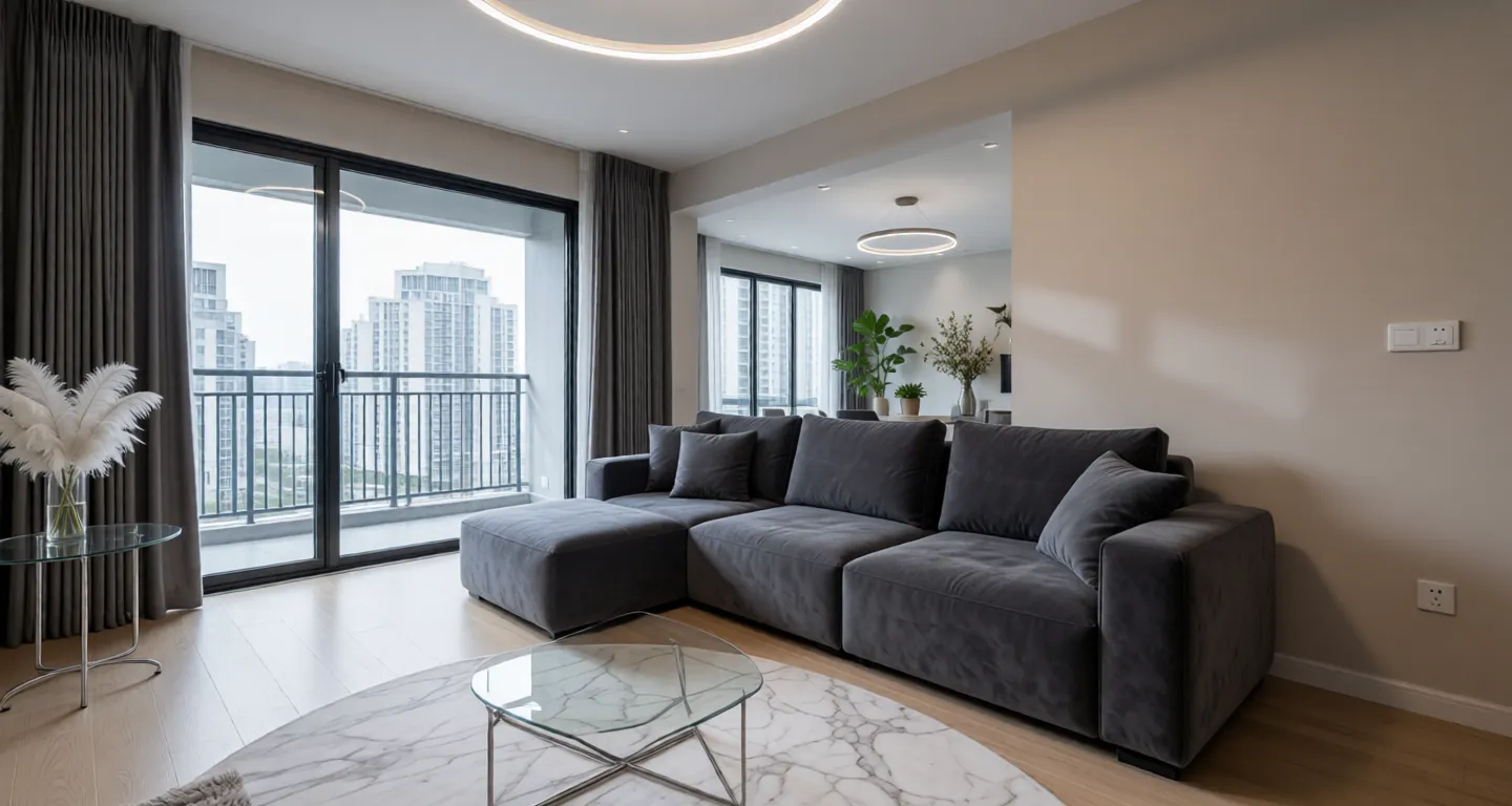 Room type: livingroom Apartment for rent in Nantong - Sunac Times Center - Photo 1