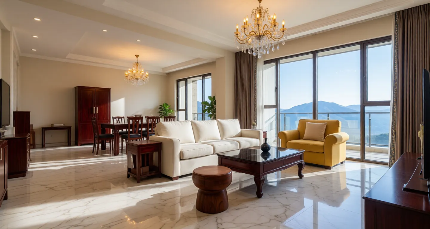 Room type: livingroom Apartment for rent in Sanya - Banshan Bandao · Central Seaview Avenue - Photo 1