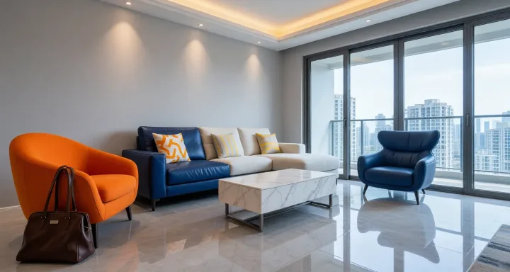 Room type: livingroom Apartment for rent in Sanya - Poly Greentown Yuefu - Photo 1