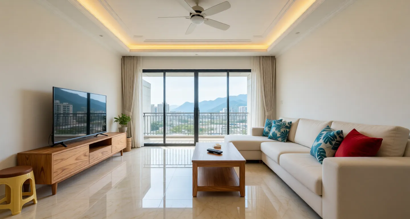 Sanya expat housing - Furnished apartment: Vanke Lakeside Resort Park Phase II