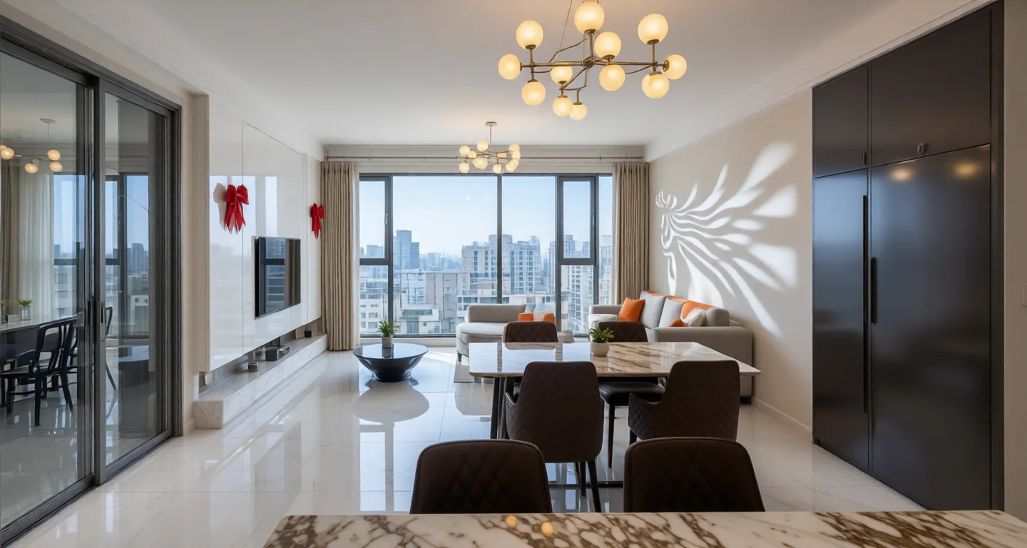 Room type: diningroom Apartment for rent in Sanya - Vanke Seaside Metropolis - Photo 1