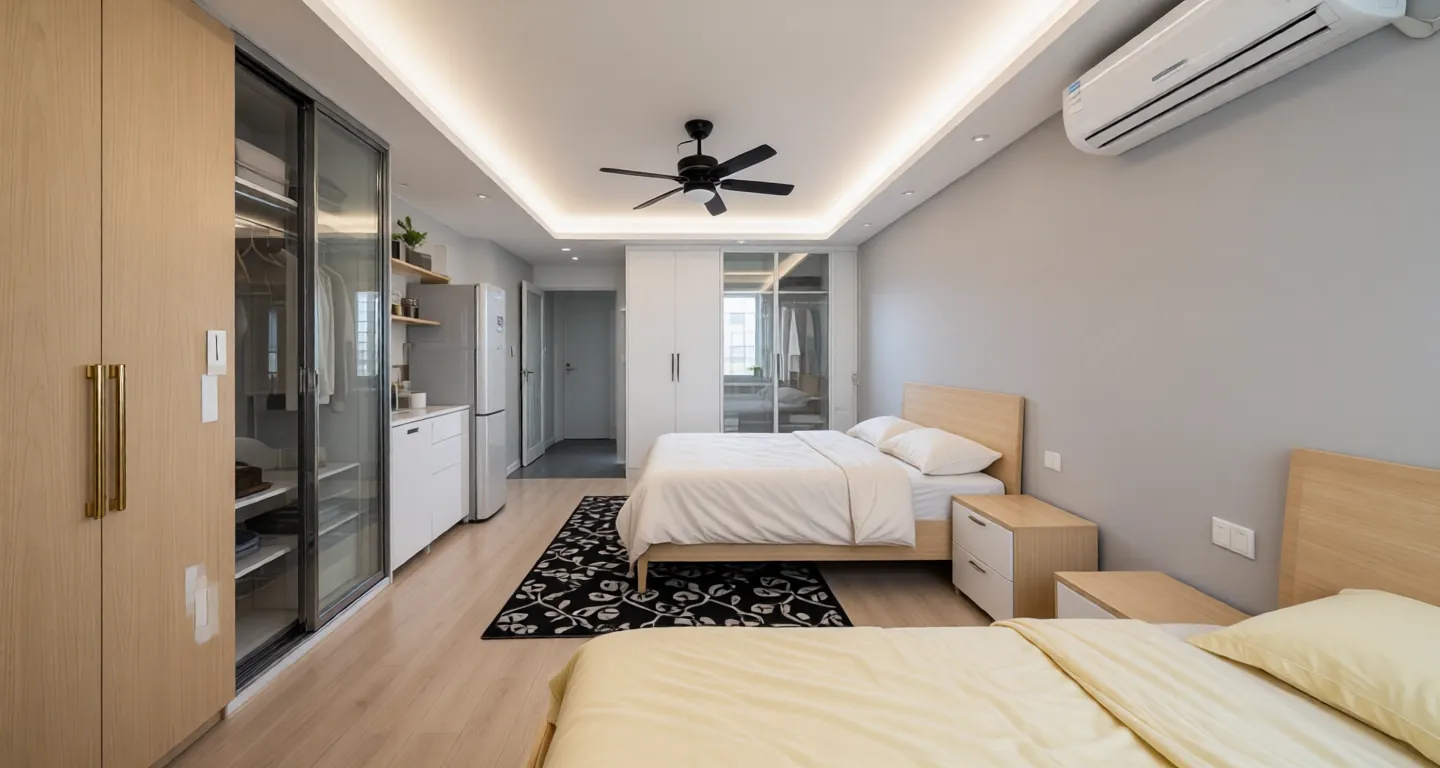 Room type: bedroom Apartment for rent in Shanghai - No. 236 Yulin Road - Photo 1
