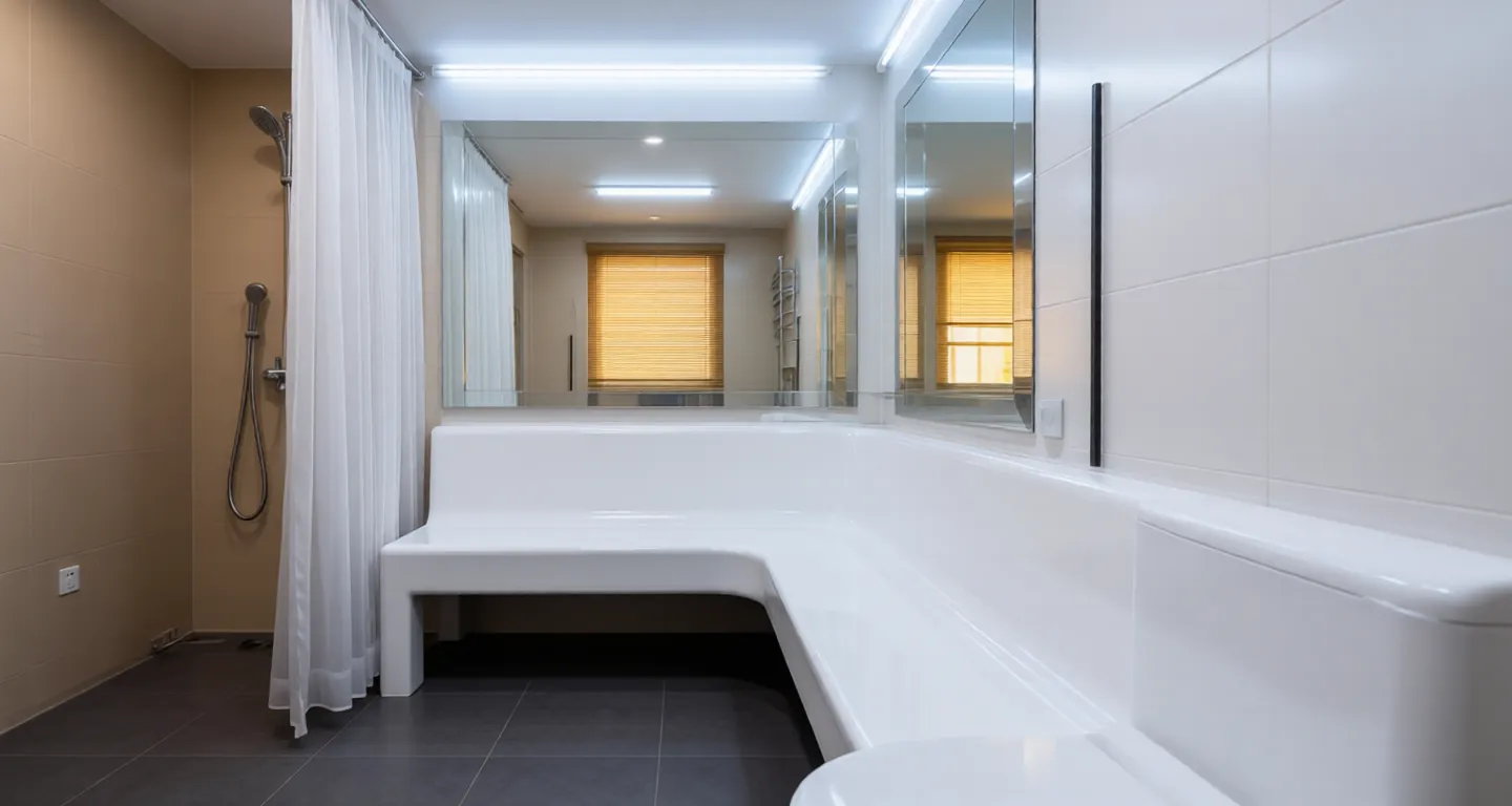 Room type: bathroom Apartment for rent in Shanghai - Fuyuan Residential Quarter - Photo 1