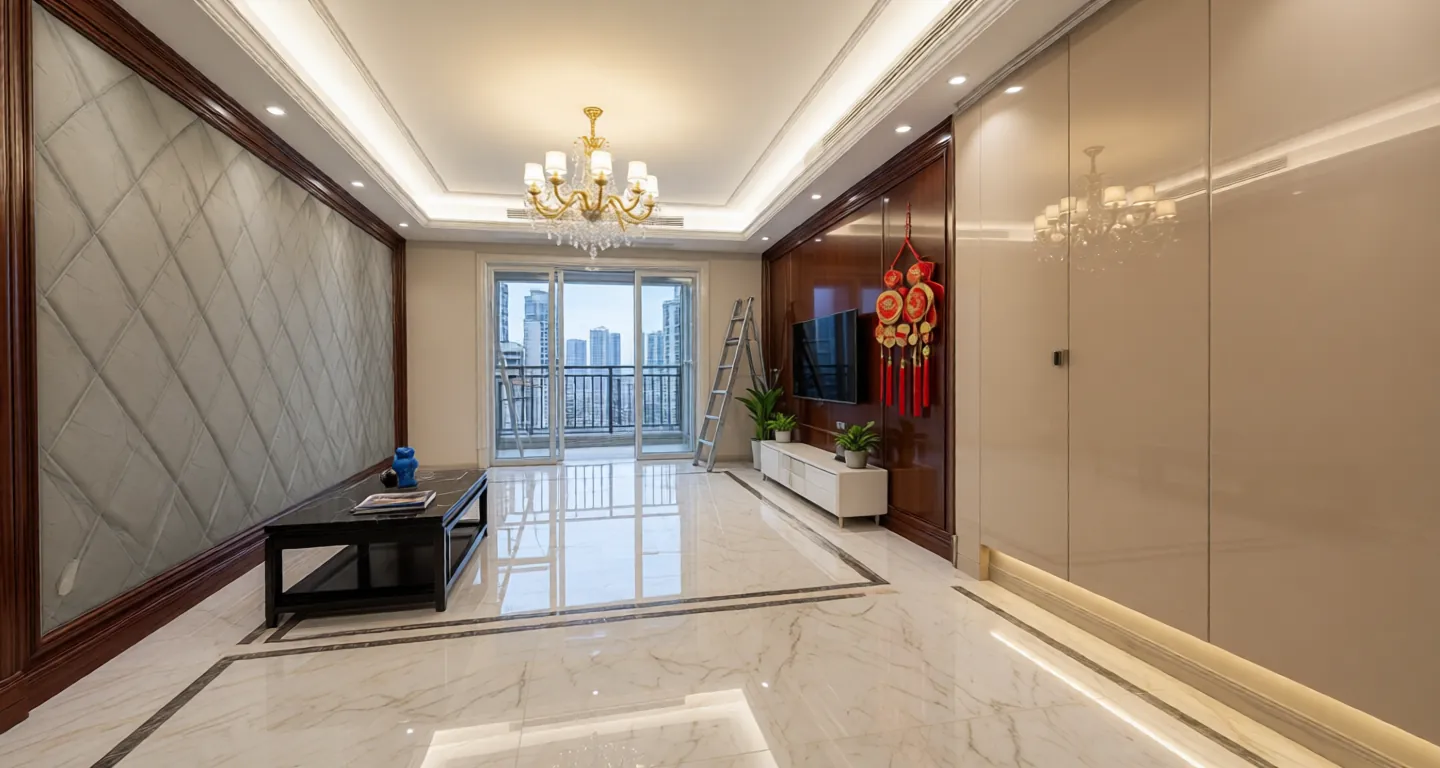 Room type: livingroom Apartment for rent in Shanghai - Central Prestige Mansion - Photo 1