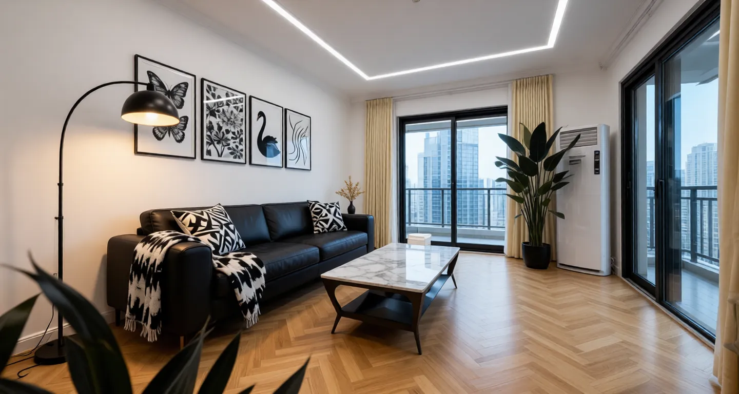Room type: livingroom Apartment for rent in Shanghai - Landsea Future Block - Photo 1