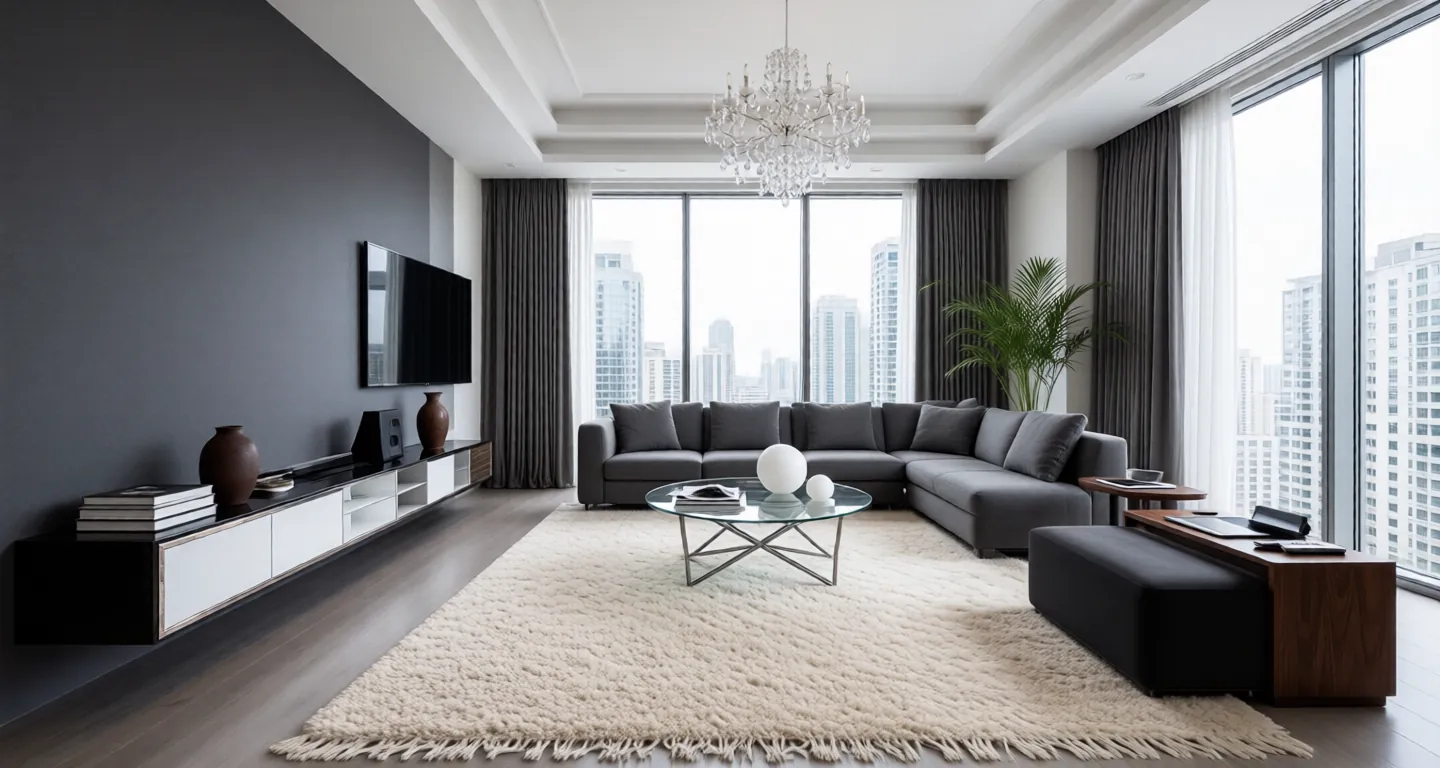 Room type: livingroom Apartment for rent in Shanghai - Gubei Central Park - Photo 1