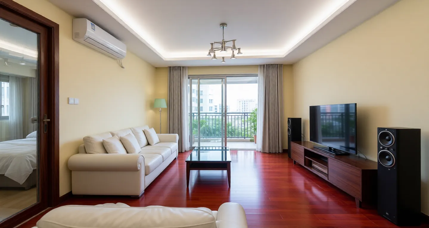 Room type: livingroom Apartment for rent in Shanghai - Rainbow Crown Apartments - Photo 1