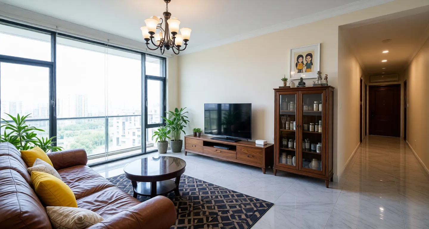 Room type: livingroom Apartment for rent in Shanghai - Qinheyuan - Photo 1