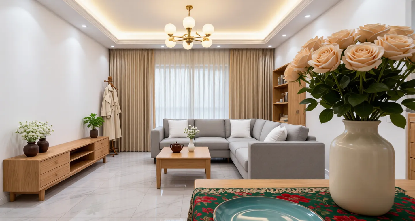 Room type: livingroom Apartment for rent in Shenyang - Vanke Beichen Zhi Guang - Photo 1