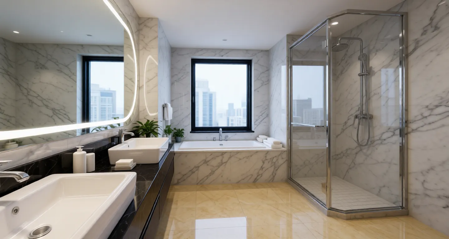 Room type: bathroom Apartment for rent in Shenyang - Golden Land Peak Hub - Photo 1