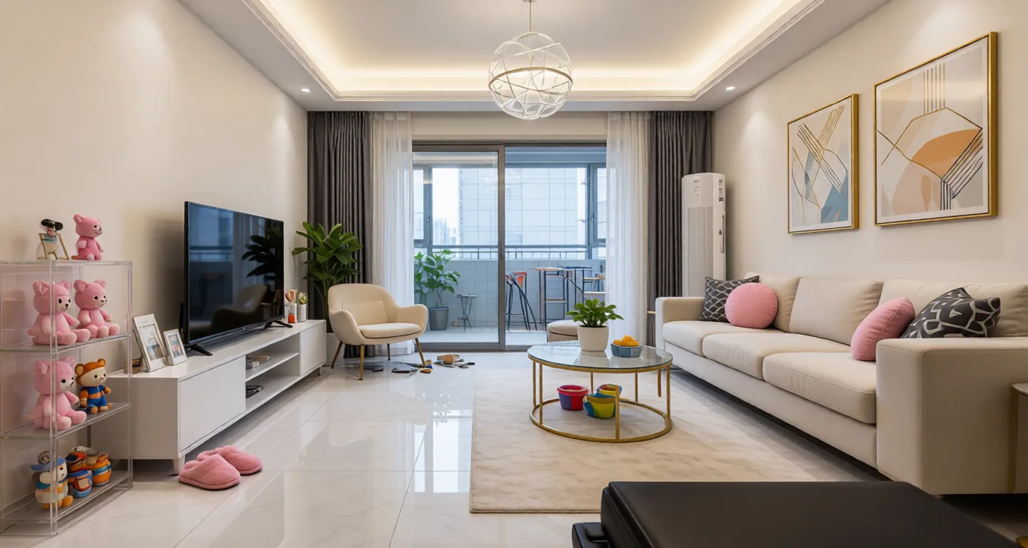 Room type: livingroom Apartment for rent in Shenzhen - China Resources Park Jiuli Garden - Photo 1