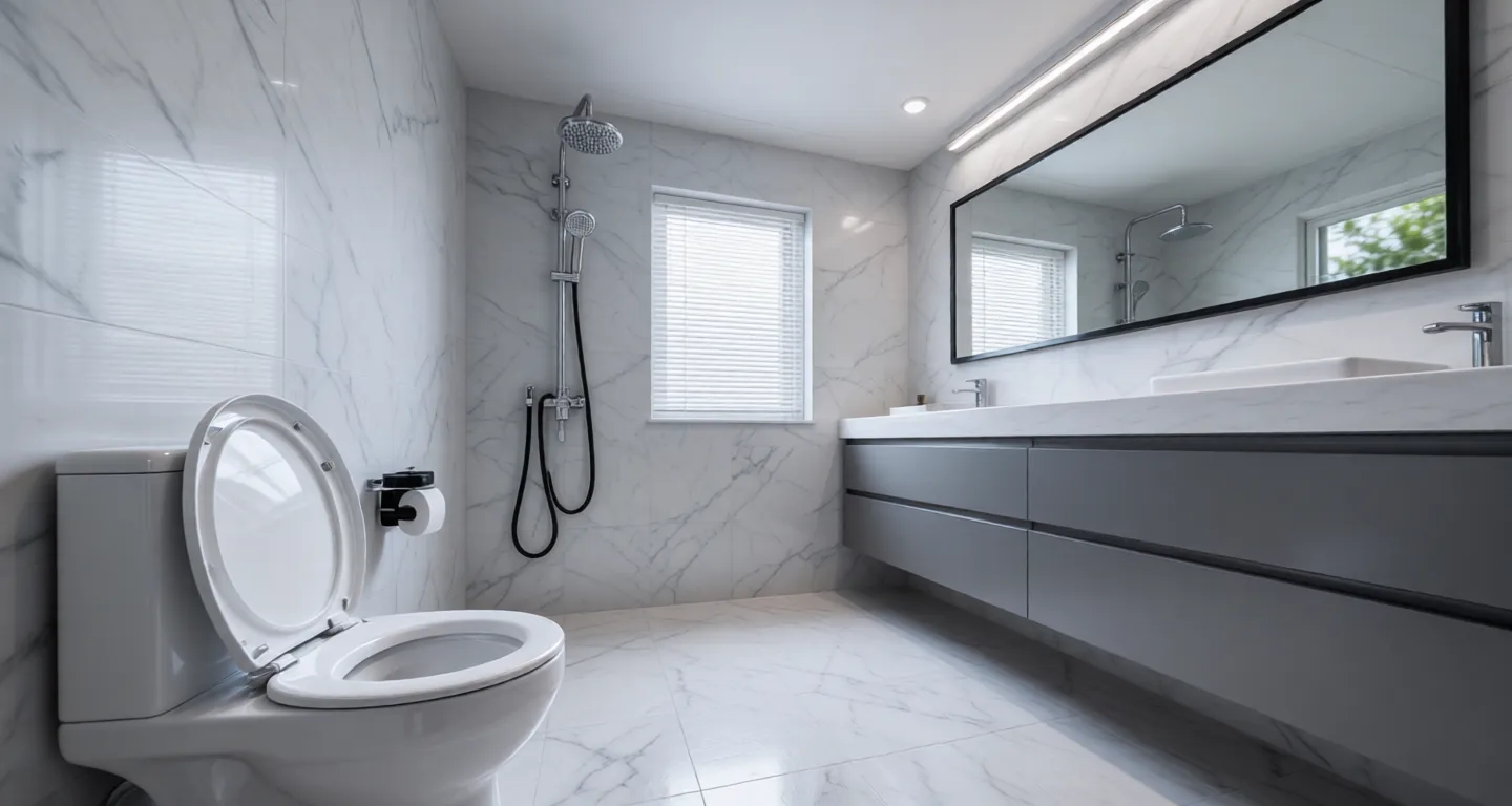 Room type: bathroom Apartment for rent in Shenzhen - Zhenzhu Elegant Residence - Photo 1