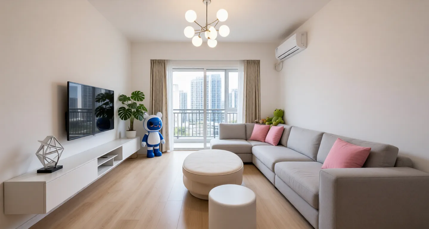 Room type: livingroom Apartment for rent in Shenzhen - Yicheng Center Seventh District - Photo 1