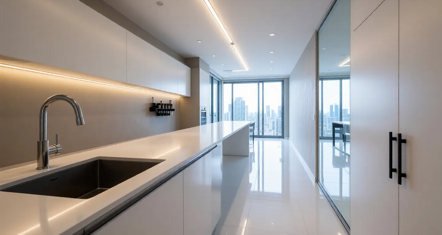 Room type: kitchen Apartment for rent in Shenzhen - Merchants Qianhai · Lingshang Mansion - Photo 1