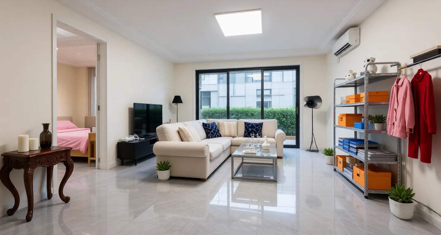 Shijiazhuang expat housing - Furnished apartment: Golden Land · Yuefeng