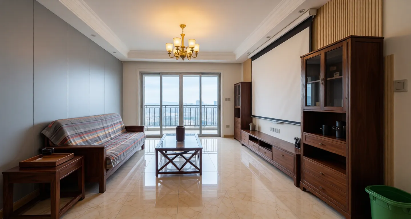 Room type: livingroom Apartment for rent in Wuhan - Oceanwide Oriental Realm Worldview Plot 1 - Photo 1