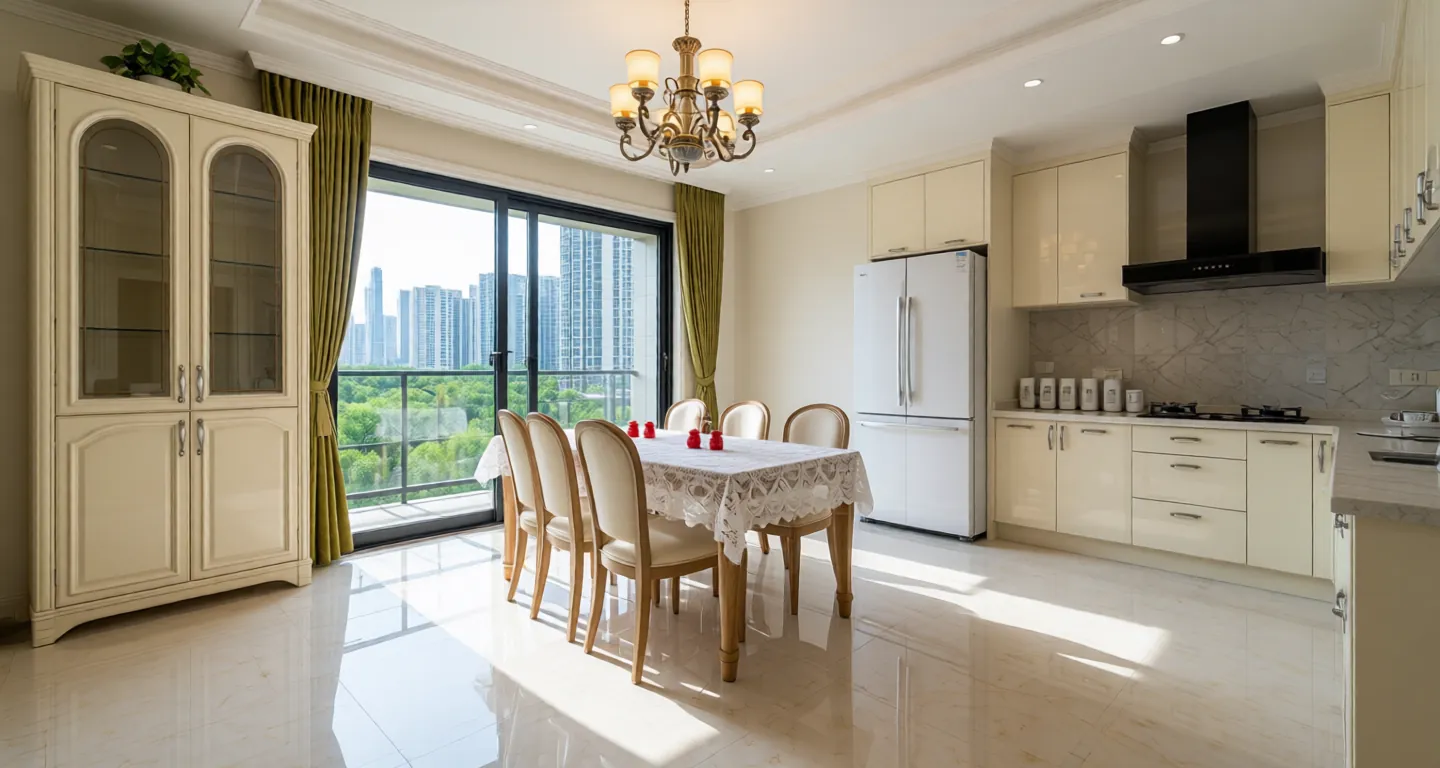 Wuhan expat housing - Furnished apartment: Golden Elegant Garden - Jintao Court