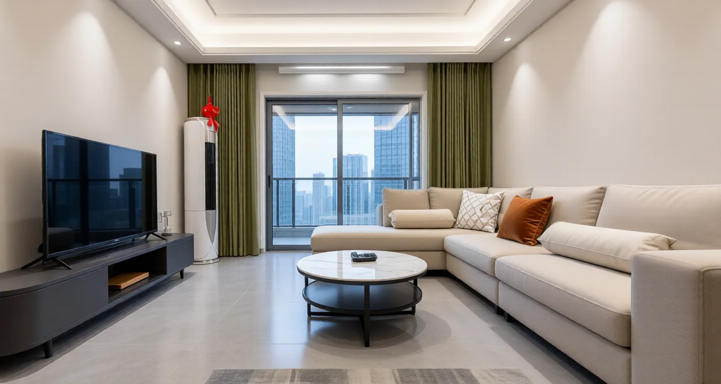 Wuhan expat housing - Furnished apartment: Vanke Guanglan Avenue