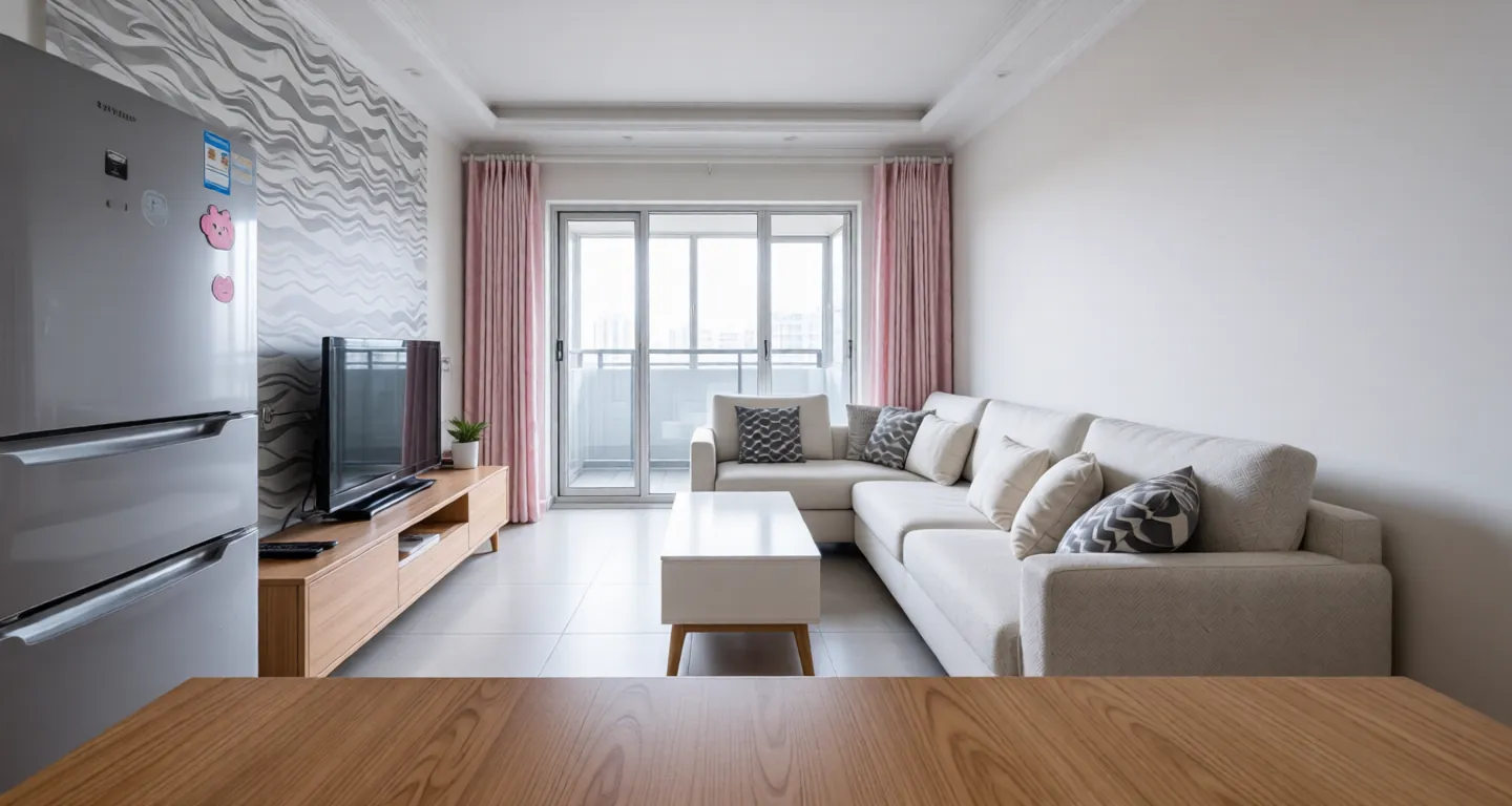Wuhan expat housing - Furnished apartment: Riverside Garden (Caidian)