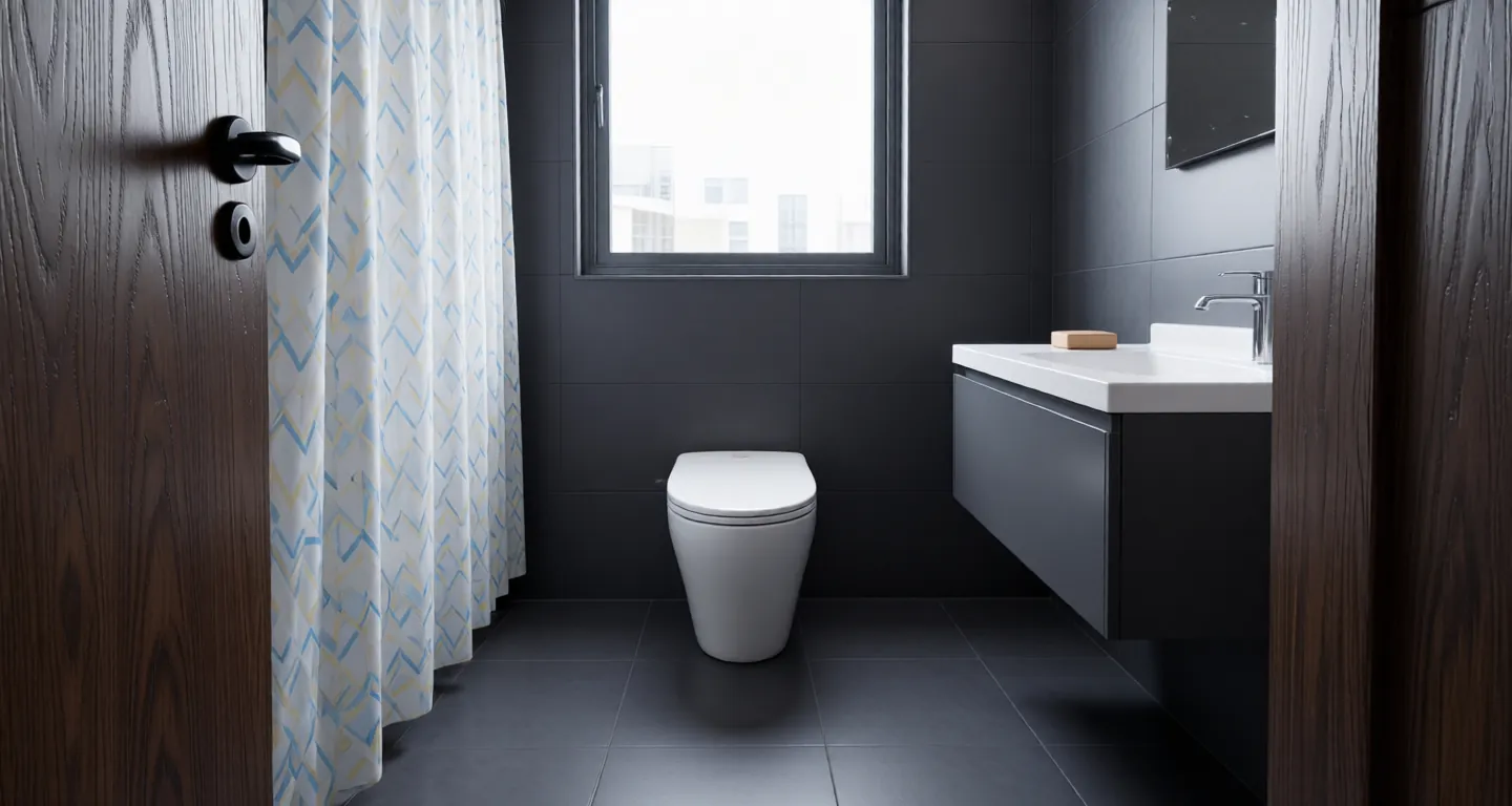 Room type: bathroom Apartment for rent in Wuhan - Jiangshan Yue - Photo 1
