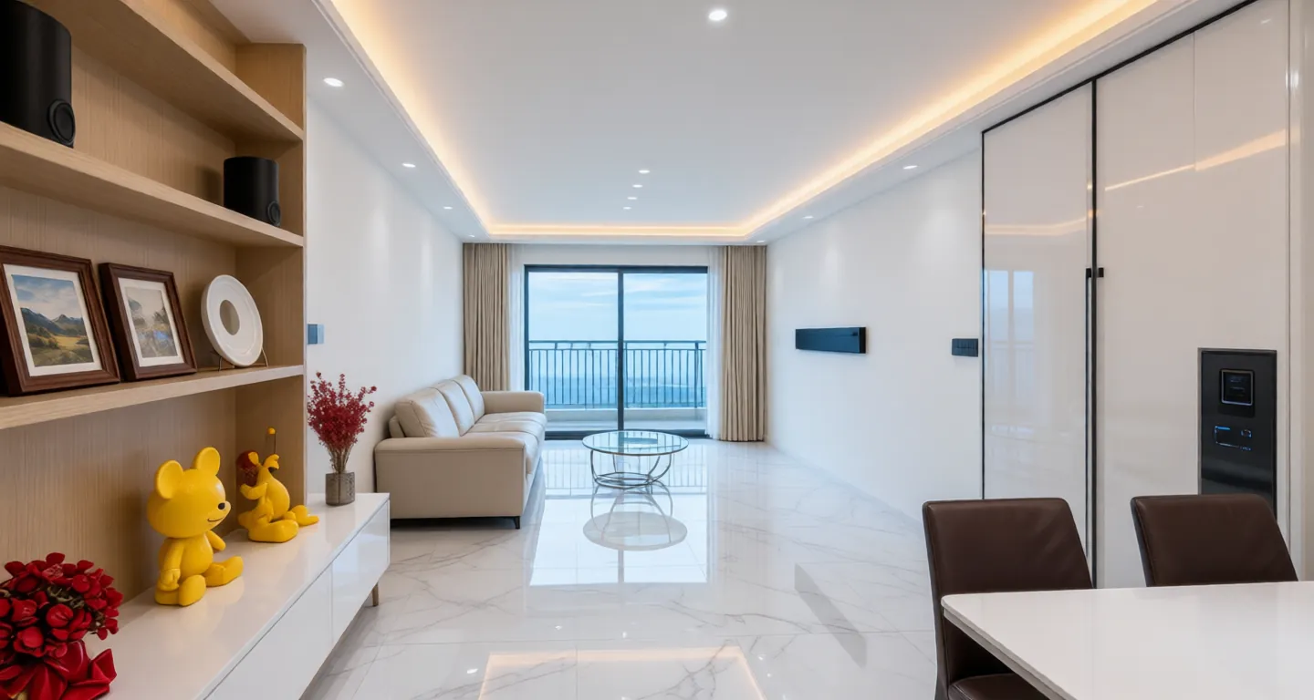 Room type: livingroom Apartment for rent in Wuhan - Yangtze River Joy - Photo 1