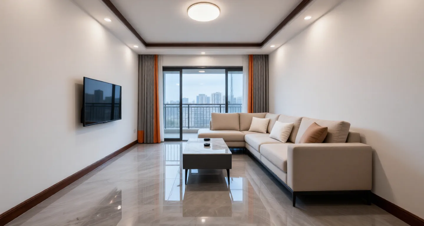 Wuhan expat housing - Furnished apartment: Yangluo Wanda Plaza Yujiang