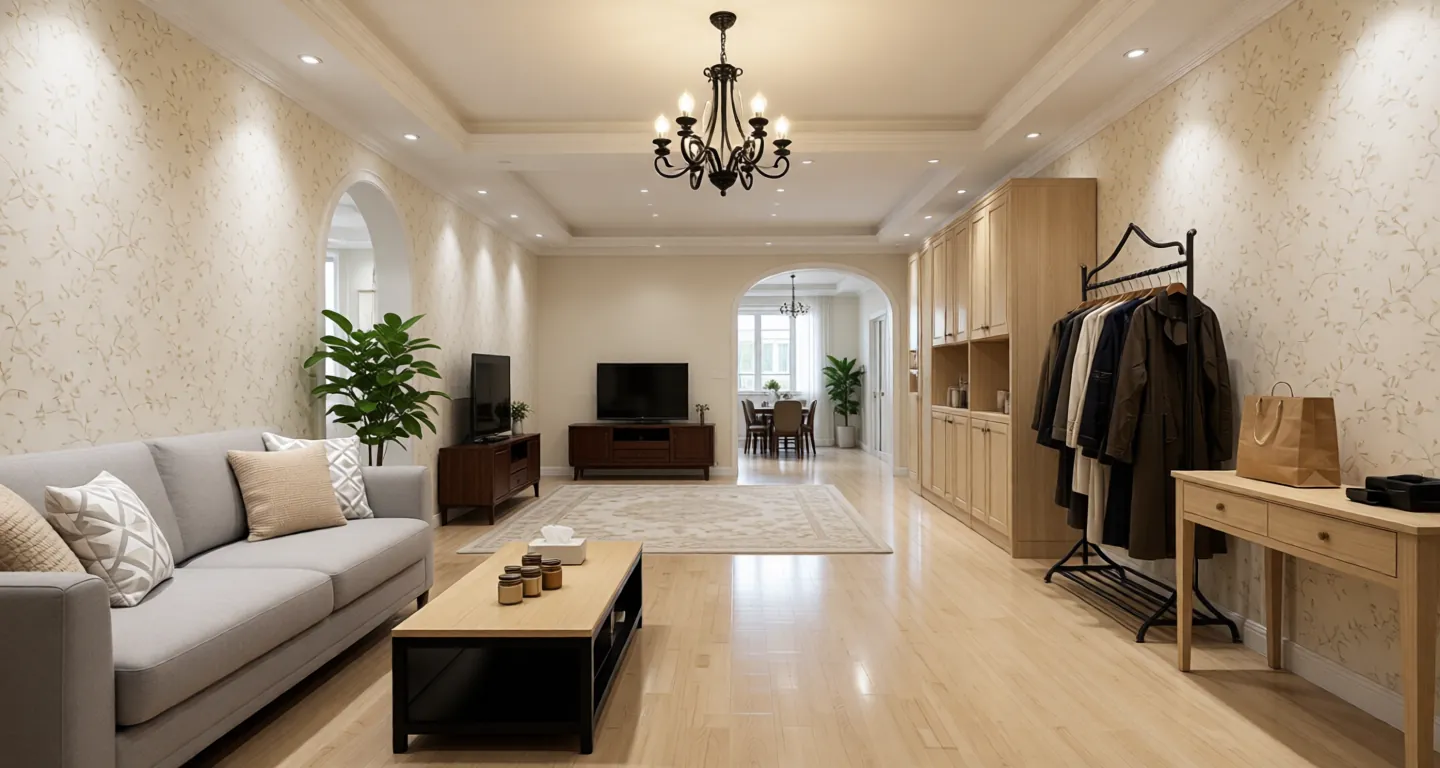 Room type: livingroom Apartment for rent in Xian - Curved River International Mansion - Photo 1