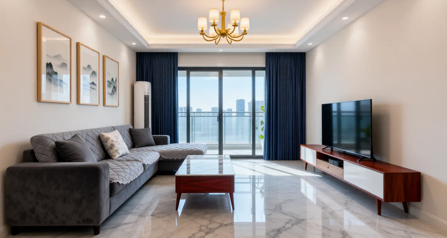 Xian expat housing - Furnished apartment: Vanke Jade Sky Glory